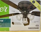 Hunter 52 Inch Low Profile Ceiling Fan - New Bronze  52016  New In Box