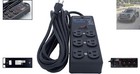 Elegant 6-outlet Power Conditioner With 15ft Cord   Surge Protection In Black
