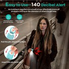 Fauxomor 140db Personal Safety Alarm For Women 3pack Small  Blue green pink