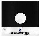 Cos Black Paper Record Inner Sleeves Polylined With Hole 12  Vinyl 33 Rpm