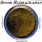 Kentucky Green River Whiskey Bourbon 1 25  Lucky Coin Good Luck Token  74 Medal