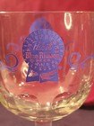 Pabst Blue Ribbon Beer Thumbprint Goblet stemmed Schooner Glass Vintage Set Of 2