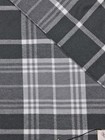 100  Cashmere Scarf Gray Black Plaid Fringe Rapti Fashion 66x13 So Soft  Nwt