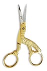 Graf 3 5  Dressmaker s Tailor s Stainless Steel Gold Stork Embroidery Scissors