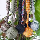 Paracord Monkey Fist Style Keychain Outdoor Hiking Accessory
