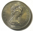 Great Britain 1972 Silver Wedding Crown Queen Elizebeth Ii   Phillip Unc