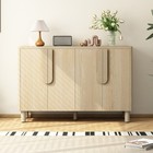 4-door Buffet Storage Cabinet Wood Sideboard W adjustable Shelve For Dining Room