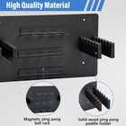 Ping Pong Paddle Holder  Wall Mounted Metal Magnetic Table Tennis Storage Rac   