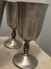 Set Of 4 Vintage International Pewter 4   7 8    Goblets