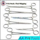 Hemostat Set 5  6  8  Curved straight - 6 Pack