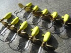 Yellow And Gold Whistler Vertical Jig Lot Of 10 C2 Heat Shrink Tube Intact