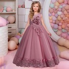 Dress Flower Princess Long Vintage Party Dress Girl Gown Formal Wedding Pageant