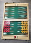 Vintage Bakelite Swirl Piece Butterscotch red yellow 30 Backgammon Chips- 454 Gr
