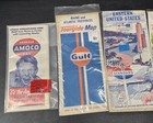 Vintage 1960s Gas Station Road Maps Lot New England Florida Maine Eastern Us