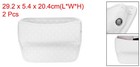 2pcs Car Seat Gap Filler 11 5 x2 1  Car Organizer Storage Box White