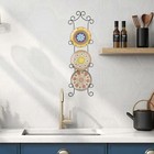 Wall Plate Holder Rack-sturdy Metal Plate Hanger For Wall 3-tier Vertical Wal   