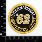 1962 International Harvester Scout Embroidered Patch Black yellow Iron-on Sew-on