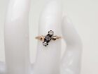 Antique Victorian 1880s  1500 3 Natural Alexandrite Diamond 14k Yellow Gold Ring