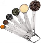 Hot Sale 1 Set 6pcs Difference Size Stainless Steel Home Measuring Spoons