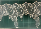 Vintage Embroidered Lace Trim 10 Inches Wide Stunning Scallops Trim