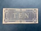   1864 Confederate States Of America  10 Ten Dollars - Civil War Note - T 68