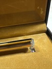 S t  Dupont Classique Pinstripe Gold Plated Ballpoint Pen  Vintage Card And Box