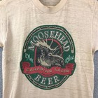 Vintage 80s Moosehead Beer Canadian Lager T Shirt Canada Moose Dornan s Small 