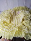 Vtg  Sweet And Sassy Full Circle Dress Yellow With White Lace  Read Description 