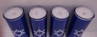 Lot Of 4 Blue Star Of David Yahrzeit Shiva Memorial Candles  7 Day Burn Time 