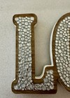 Sparkling Wooden Love Plaque-rustic Glam Decor