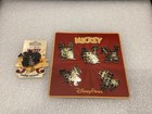 Newon Card  Disney Parks Celebrate Mickey 90th Birthday Pin Set  Plus Single Pin