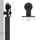 6 6ft Sliding Barn Door Hardware Kit For Single And Double Doors    t-shaped   