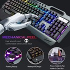 Xinmeng K680 Wireless Gaming Keyboard Mouse Combo 104-key Rgb Metal Panel For Pc