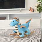 Kids Plush Ride-on Rocking Horse Toy Dinosaur Rocking Chair 18-36 Months Toddler
