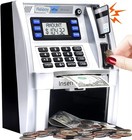 Atm Piggy Bank For Kids - Interactive Savings Machine With Debit Card   Goals