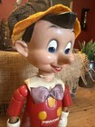 Vintage 10 1 2    Pinocchio Wood   Composition Jointed Doll With Felt Hat By Ideal