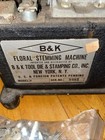 Vintage B   K Floral Stemming Machine tested A Few Metal Stems weight    
