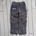 Grenade Fatigue Project Snowboard Pants Sz Medium Black All Over Cargo 2006