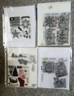 Hugh Lot Of Clear Cling Rubber Stamps Sets Various Brands And Themes