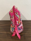 Vera Bradley Pink Swirls Cosmetic Makeup Bag Travel Toiletry Lined Paisley