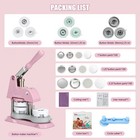 Button Maker Badge Pin Machine 1 1 25 2 25  300pcs 25 32 58mm Parts Press Kit