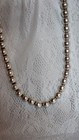 Vintage Sterling Silver Taxco Mexico  925 Necklace Td-29   9 5mm Beads