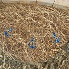 Porcelain Swimming Pool Glitter Anchors Step Marker Mosaic 3  X 3 5  Blue 3pack