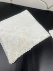 5 1919 Handkerchief Silk Lace Embroidery Butterfly Lot