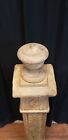 Restored Ornate Solid Oak Newel Post 54  By 7   Ga9707