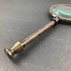 Vintage Henry Hughes Brass Magnifying Glass Antique Desk Reading Gift Decor