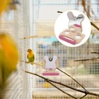 Parrot Play Stand Bird Feeding Station Food Holder For Cage Bowl Perch