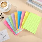 9 Pack Lined Sticky Notes 4 x6  Bright Colors Self-stick Note Pads With Lines   