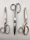 Vintage Scissors Lot Sears Case Xx Wiss Steel Forged Usa Sewing Shears