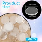 Glass Table Top Anti Slip Pads  50 Pcs 15 X 2 Mm  Clear